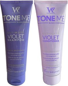 PRICES MAY VARY. 🌱 Sustainable Packaging in Sugarcane Bioplastic tubes, Paraben & Sulfate free purple shampoo & Conditioner , PETA Cruelty-Free, Vegan, UK Made 👱‍♀️ Shampoo for blonde hair care main natural ingredients: Willow bark extract, White Tea Extract, Rosemary Extract, Veg Keratin, Caffeine, Beauplex VH. 👱🏿‍♀️ Conditioner for blonde hair care main natural ingredients: Shea Butter for conditioning, White Tea Extract, Willow Bark Extract, Panthenol Vit B5, Rosemary Extract, Veg Keratin White Hair Salon, Blonde Hair At Home, Blonde Platinum, Violet Shampoo, Purple Conditioner, Blonde Hair Care, Shampoo For Gray Hair, Purple Shampoo And Conditioner, Shampoo And Conditioner Set