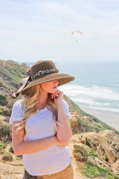 Women's 4.5" Brim Hat that is downward sloping. Great face and shoulder coverage from the sun and UPF 50. Stylish with a scarf in the back. Floppy Hat Outfit, Floppy Hat Summer, Ladies Dress Hats, Floppy Hats, Summer Hats For Women, Summer Sun Hat, Sun Hats For Women, Summer Hat, Hat For Women