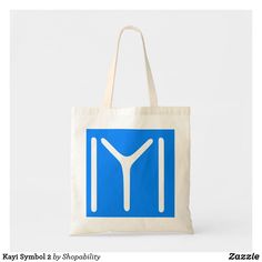 Kayi Symbol 2 Tote Bag Artistic Designs, Reusable Tote Bags, Recycling, Tote Bag