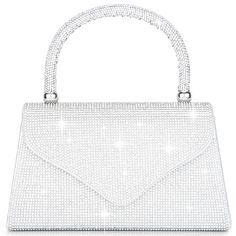 PRICES MAY VARY. 【Material】The dinner bag is made of high quality polyester fabric, the outside of the bag is appliqued with crystal diamonds and exquisite hardware, the soft fabric lining also comes with a hardware chain. 【Size】8.0 "W x 8.0 "H x 2.0 "D, this dinner bag is lightweight and medium sized, it can hold your cell phone, tissues, lip gloss, cosmetics, compact mirror and more. It is a great purse for wedding guests and is big enough to hold everything you need for a night out. 【Handle D Glitter Clutch Bag, Lip Gloss Cosmetics, Studded Clutch, Perfect Gift For Girlfriend, Embellished Clutch, Glamorous Party, Crystal Diamond, Purse Clutch, Small Handbags