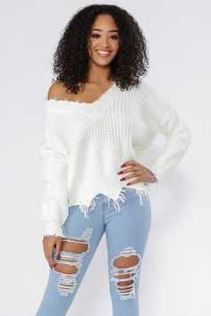 Youthful Knit Cropped Sweater – KNOWSTYLE Cropped Knitted Sweater, Knit Cropped Sweater, White Jumper, No Closure