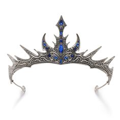 PRICES MAY VARY. 【Gothic Crown】Design Inspiration-The wings of Lichterngel fell to the abyss of hell, where they were refined by the gothic witch and became a sign of darkness. 【Size of Tiara】Womens crown measures approx. 2.83 inches in height, 5.9 inches in diameter. 【Perfectly Fit】The metal alloy crown is of high quality, bend at the end for a perfect fit. Pin loops at each end of the tiara for extra security.(Bobby Pins Included) 【Various Occasions】Perfect for Halloween, Cosplay, Prom, Photo Dark Fantasy Crown, Medieval Crowns, Fantasy Crowns, Sea Crown, Witch Crown, Moon Tiara, Halloween Prom, Gothic Hair Accessories, Goth Prom