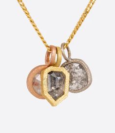 Todd Pownell Bezel Set Diamond Pendants – Love Adorned Mixed Stone Necklace, Sapphire Heart Necklace, Amber Teething Necklace, Diamond Pendants, Hammered Band, Bezel Set Diamond, Tourmaline Necklace, Yellow Gold Setting, Heart Pendant Diamond