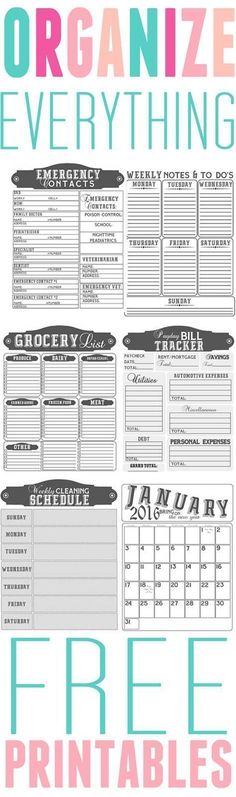 the free printable planner is perfect for organizing