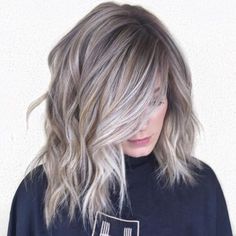 Golden Babylights, Grey Brown Hair, Gray Balayage, Grey Blonde Hair, Ash Blonde Highlights, Ash Blonde Balayage, Hair Blond