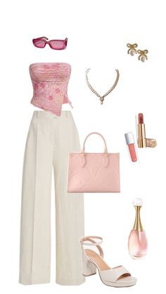 #pinkaesthetic #love #gold #oldmoney 🦭💗 Looks Pinterest, Casual Day Outfits, Classy Work Outfits, Really Cute Outfits, Summer Fashion Outfits, Fancy Outfits, Classic Outfits