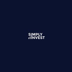 the logo for simply invest is shown on a dark background