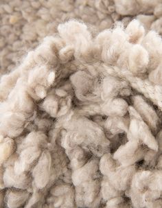 a pile of wool is shown in close up