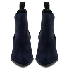 Our Tuscan Chelsea boot has been a key part of our A/W collections for many, many years and after a brief break they are back by incredibly popular demand. This enduringly chic ankle boot is skilfully hand made in Spain and comes in 4 easy to wear and luxurious colour/material combinations. Sitting atop a versatile, mid height, cuban heel, Asinara has a soft almond toe and finishes just on the ankle.  The cut is slim on the ankle so they pair beautifully with trousers and dresses alike. The traditional, elasticated panels that make this style a 'Chelsea' boot allow for ease of wear and create a great fit on both slim and wider legs. Uppers - 100% Leather Lining - 100% Leather Sole - Rubber  For suede a neutral scotch guard will offer extra protection. If they get wet allow them to dry natu Bespoke Shoes, Suede Chelsea Boots, Cuban Heels, Brand Magazine, Artisan Gift, Blazer With Jeans, And Dresses, Chelsea Boot, Stylish Shoes