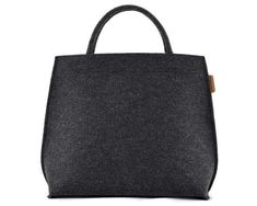 This is a minimalist dark gray/charcoal felt bag with zipper closure . It is made out of strong, technical felt, 4mm thick. Medium size work handbag with short handles and a long strap - can be used as a crossbody purse. The bag looks really nice. Measurements: height 27 cm/ 10.5 inch depth max 15 cm/ 6 inch maximum width 31 cm/ 12 inch The bag has a zip closure. It was made taking care of each small detail. The bag stands on it's own. - 1 zippered pocket inside, - 1 mobile pocket, - 2 short han Rectangular Felt Shoulder Bag For Daily Use, Daily Use Rectangular Felt Shoulder Bag, Everyday Felt Tote Bag, Rectangular Felt Bags For Daily Use, Work Handbag, Gray Handbags, Bag Stand, Work Bag, Big Size