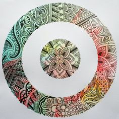 the letter o is made up of colorful designs