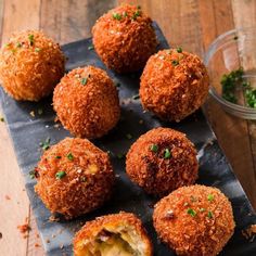 some food is sitting on a table and ready to be eaten