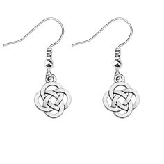 PRICES MAY VARY. Material: Irish Gift is made of alloy,it is lead free and nickel free.It is hypo allergenic, it doesn’t rust, change colour or tarnish. Size: Celtic Knot Jewelry- pendants is 1.5 cm diameter.Perfect size to daily wear.TIPS:manual measuring permissible error. Celtic Knot Eternity Flower Drop Earrings-The Celtic knot is a complete cycle, with no beginning or end, symbolizing life and eternity.Not only expresses your love for the person you like, but also shows our love and yearnin Luck Flower, Celtic Artwork, Celtic Knot Jewelry, Knot Jewelry, Celtic Knot Earrings, Jewelry Knots, Irish Gifts, Irish Celtic, Jewelry Pendants