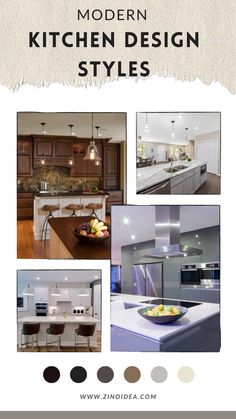 an advertisement for modern kitchen design styles