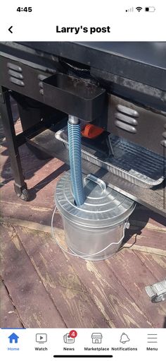 an image of a bbq grill being used as a postcard for someone's facebook page