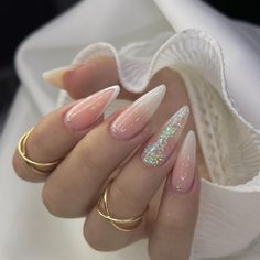 Elegant Long Almond Nails, Acrylic Nails Coffin Ombre, Nails Yellow, Perfect Nails