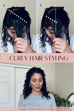 How To Section Curly Hair For Styling, How To Manage Curly Hair, How To Weigh Down Curly Hair, Curl Techniques Naturally Curly, How To Manage Mixed Curly Hair