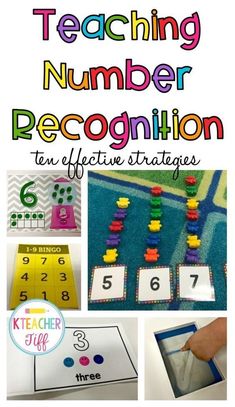 the teaching number recognition activities are great for students to practice their numbers and counting skills