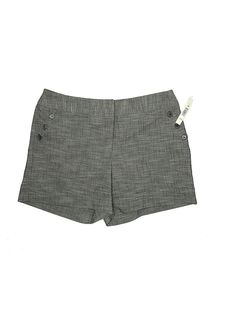 Courtenay Shorts Size: 12 Bottoms - new. 53% COTTON, 46% POLYESTER, 1% SPANDEX, Houndstooth | Courtenay Shorts: Gray Houndstooth Bottoms - Size 12 Gray Shorts, Grey Shorts, Womens Bottoms, Women Handbags, Size 12, Spandex, Handbags, For Women, Grey