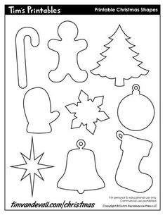 printable christmas cut outs for kids to make