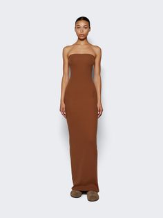 "Find ETERNE Maxi Tube Dress on Editorialist. Care according to label96% Modal, 4% Spandex Model is 5'9\"/175cm and is wearing a size SStrapless Column silhouette Designed for a slim fit Topstitching Full length" Maxi Tube Dress, Tube Dress, Silhouette Design, The Dress, Full Length, Slim Fit, Maxi Dress, Spandex, Dresses