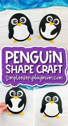 penguin shape craft for kids to make