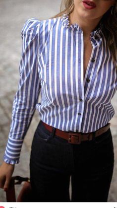 Work Outfits Frauen, Blouse Elegant, Trend Fashion, Work Outfits Women, Business Attire, Work Attire, Office Outfits, Casual Blouse, Work Fashion