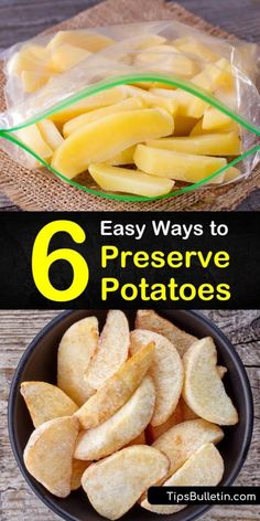 four different ways to preserve potatoes