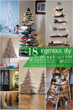 48 Amazing Alternative Christmas Tree Ideas – A Piece Of Rainbow Diy Christmas Trees, Diy Christmas Candy, Amazing Christmas Trees, Types Of Christmas Trees, Alternative Christmas, Alternative Christmas Tree, Christmas Tree Decorations Diy, Trees Christmas, Nails Winter