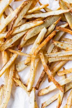 french fries with seasoning on top