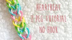 there is a crochet pattern with the words heart beat 2 pec tutor no hook