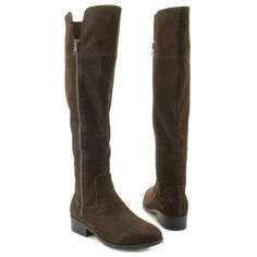 With an outside zipper for easy on-and-off, these boots were literally made for walking! When you're a woman on-the-go, you need footwear that can keep up with your activity. This knee high MIA boot features a cushioned insole that will give you maximum comfort all day long. It's not missing anything on the fashion end either with a fold-over top to provide a fresh take on an equestrian-inspired style. Casual Knee-high Boots With Zipper And Round Toe, Fall Boots With Side Zipper And Round Toe, Knee-high Boots With Zipper Closure For Fall, Wide Calf Boots For Fall Outdoor Activities, Casual Wide Calf Heeled Boots With Zipper, Winter Boots With Side Zipper And Round Toe, Wide Calf Knee-high Boots For Outdoor Fall, Wide Calf Knee-high Boots For Outdoor Fall Activities, Fall Knee-high Boots With Side Zipper