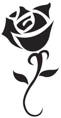 a black and white image of a rose with the letter e in it's center