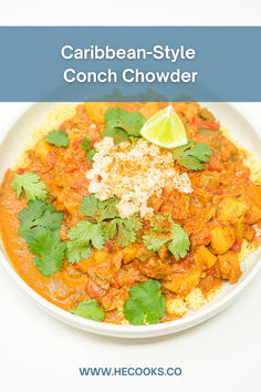 Caribbean-Inspired Conch Chowder combines tender conch meat with a vibrant blend of spices, creamy coconut milk, and fresh lime juice for a hearty, flavorful dish. This comforting chowder is a tribute to the bold and aromatic flavors of Caribbean cuisine, perfect for bringing a taste of the islands to your table.