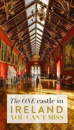 the interior of an old castle in ireland