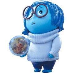 the smurf is wearing glasses and holding a ball