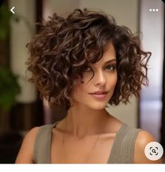 Perms For Short Hair, Short Permed Hair, Natural Curly Hair Cuts, Curly Hair Photos, Haircuts For Curly Hair, Short Wavy Hair, Curly Bob Hairstyles