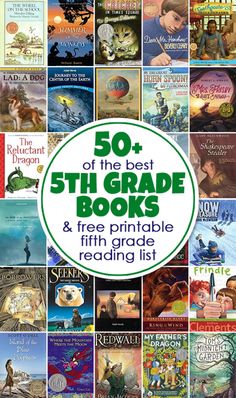 the best 5th grade books and free printable fifth grade reading list for kids to read