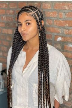 Cornrows Braids For Black Women, Big Box Braids Hairstyles, Braid Hairstyle, Box Braids Hairstyles For Black Women, Braids Hairstyles Pictures, Cute Box Braids Hairstyles