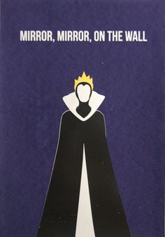 a book cover for mirror, mirror on the wall with an image of a person wearing a crown