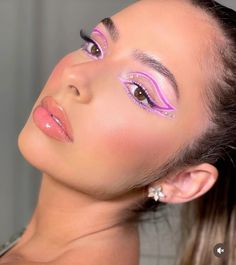 Delineado grafico rosa Pink Makeup, Makeup, Pink, Make Up