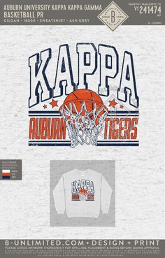 an advertisement for the basketball team called kapppa auburn tigers