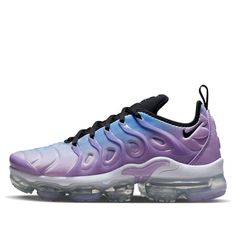 Nike Air VaporMax Plus 'Lilac University Blue Gradient' DZ5204-500 (SNKR/Low Top/Women's) Nike Purple Spring Sneakers, Purple Sneakers With Air Max Cushioning For Spring, Nike Purple Sneakers For Spring, Cool Nike Shoes, Air Vapormax Plus, Nike Air Vapormax Plus, Cute Nike Shoes, Blue Gradient, Cute Nikes