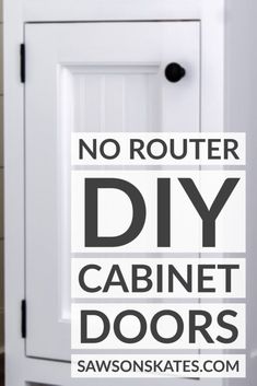 no router diy cabinet doors