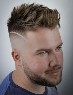 Haircuts For Man, Fat Face Haircuts, Man Haircut, Round Face Men, Quiff Hairstyles, Tapered Haircut, Cool Hairstyles For Men, Haircut Inspiration, Mens Haircuts Short