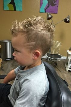 Top 20 Stylish Toddler Boy Haircuts For A Trendy Look Toddler Boy Curly Haircuts, Toddler Mohawk, Boys First Haircut, Toddler Curly Hair, Baby Curls