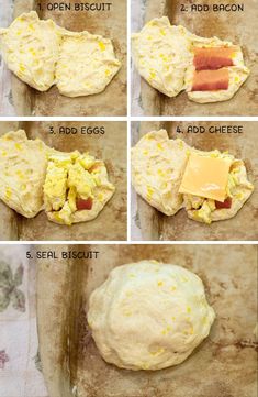 steps to make an egg and cheese muffin