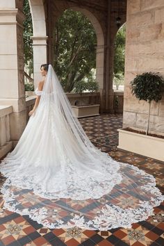 Sophia Tolli Accessories Sophia Tolli: ST2214VEIL Wedding Veil With Lace, Long Veils Bridal, Veil With Lace, Soft Tulle Veil, Tulle Wedding Veil, Sophia Tolli, Tulle Veil, Veil Accessories, Classy Wedding Dress