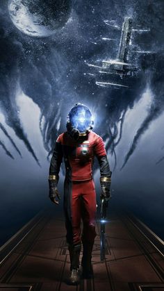 the cover art for prey, an upcoming sci - fi action game from arkane studios