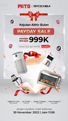 an advertisement for the holiday sale is shown